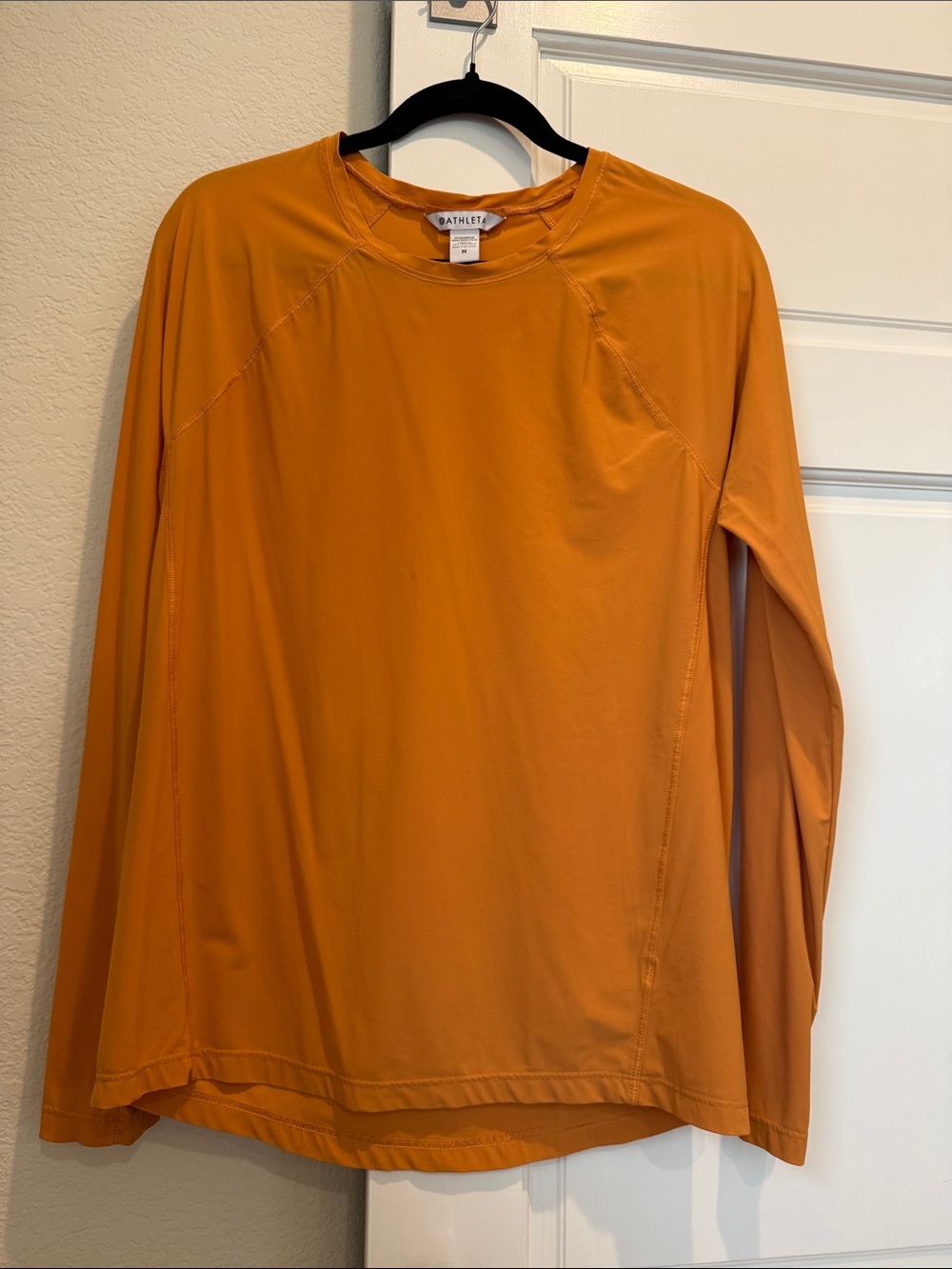 Athleta Long-Sleeve Crew Top - Orange